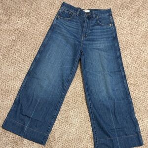 Madewell Wide-Leg Jeans in Medium Blue Denim